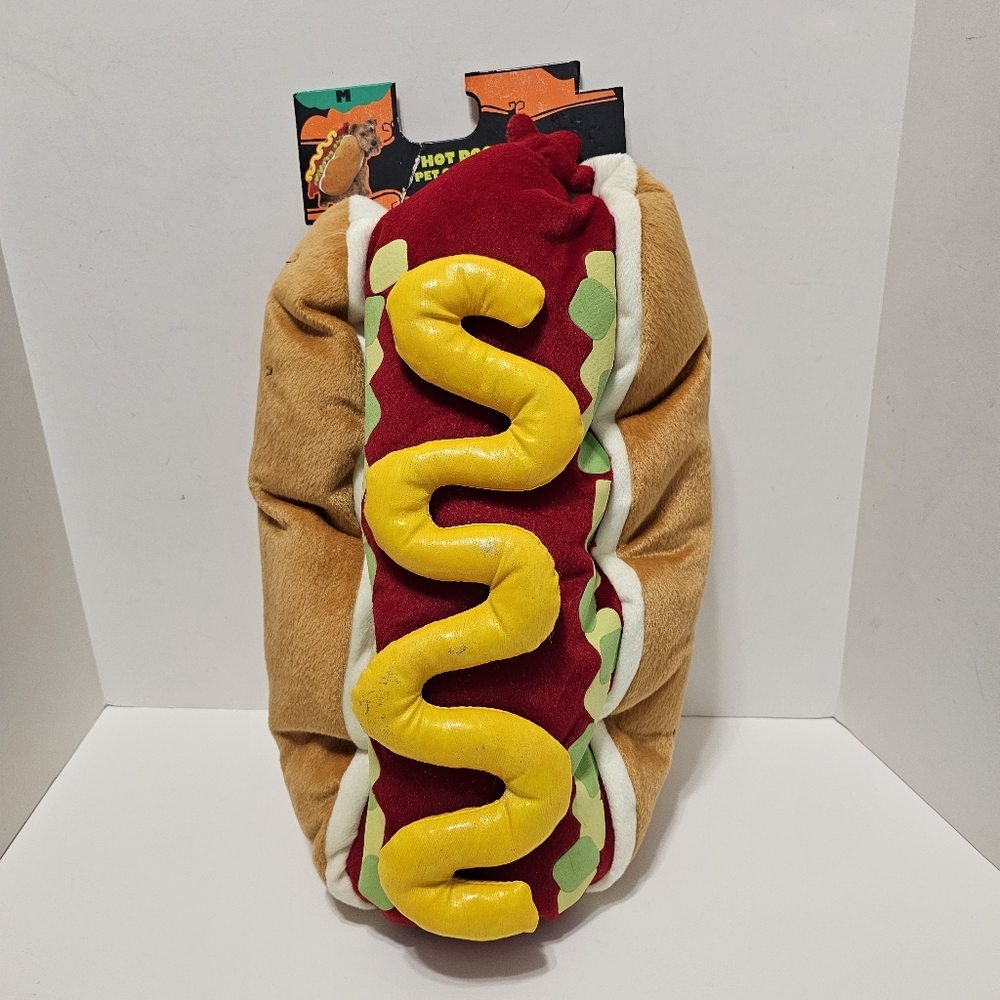 New Hot Dog Pet Costume Sz M